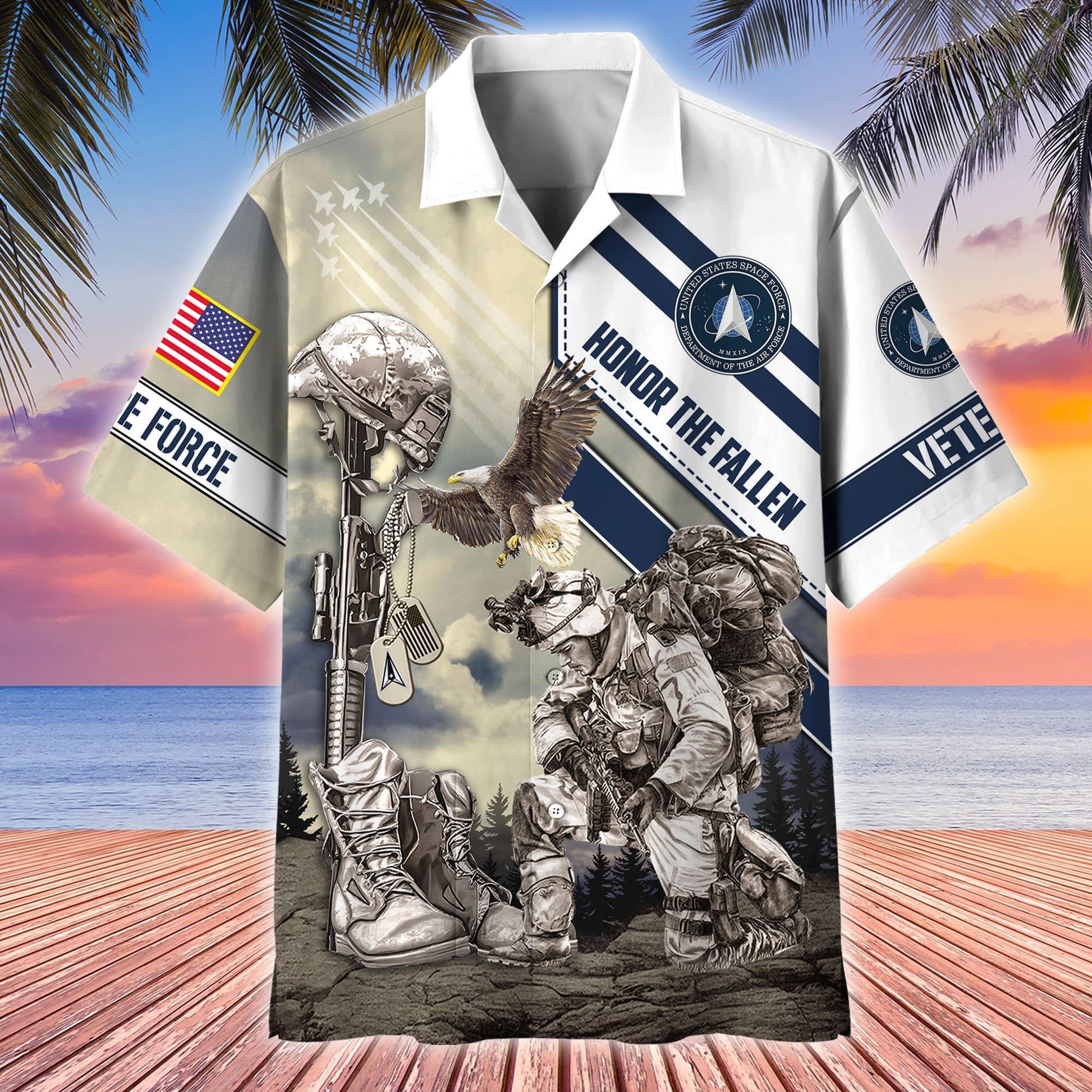 Premium Honor The Fallen US Veterans Hawaii Shirt APVC020401