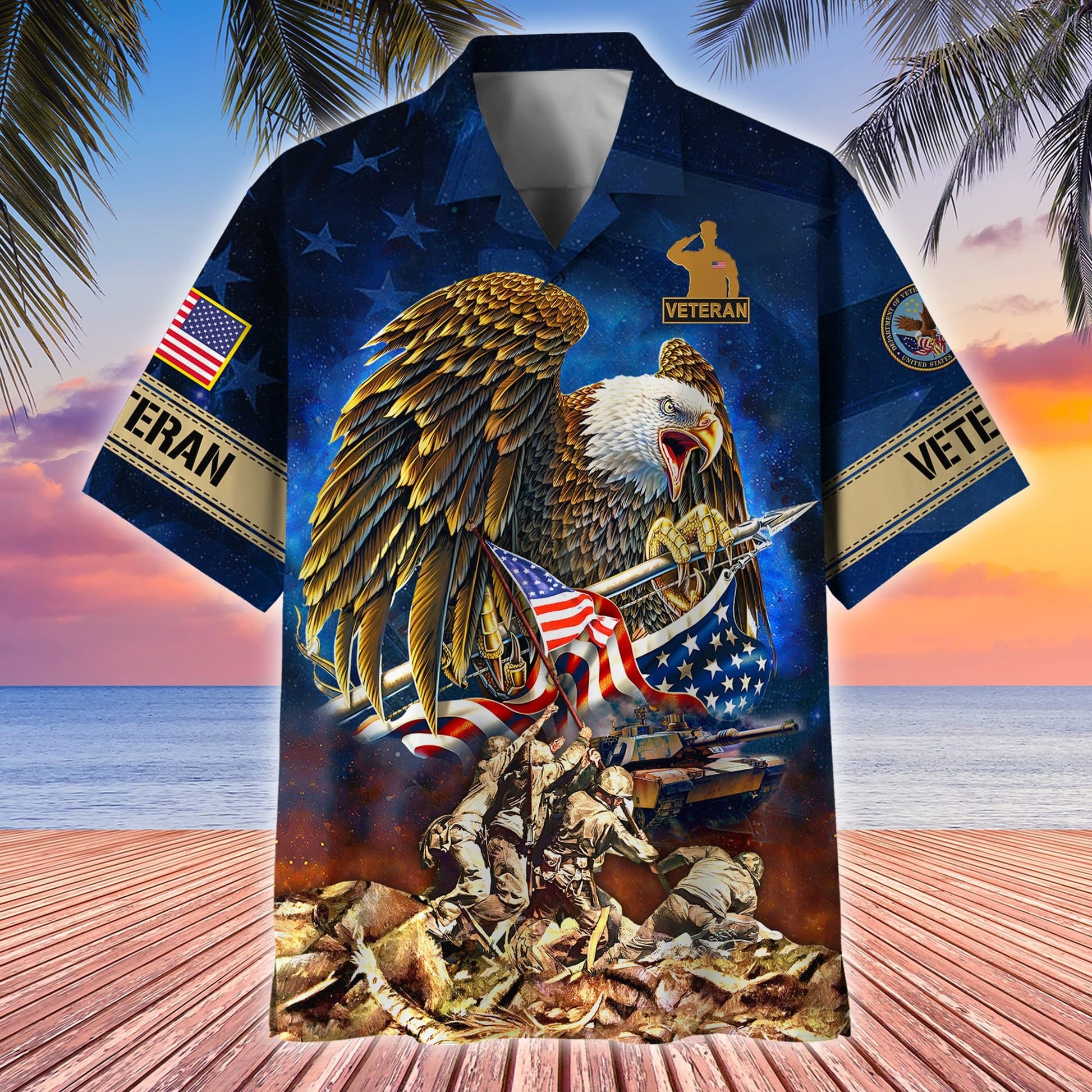 Premium Honor The Fallen US Veterans Hawaii Shirt APVC020403