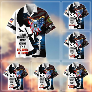 Premium I Served I Sacrificed I Regret Nothing I Am A US Veteran Hawaii Shirt APVC090401