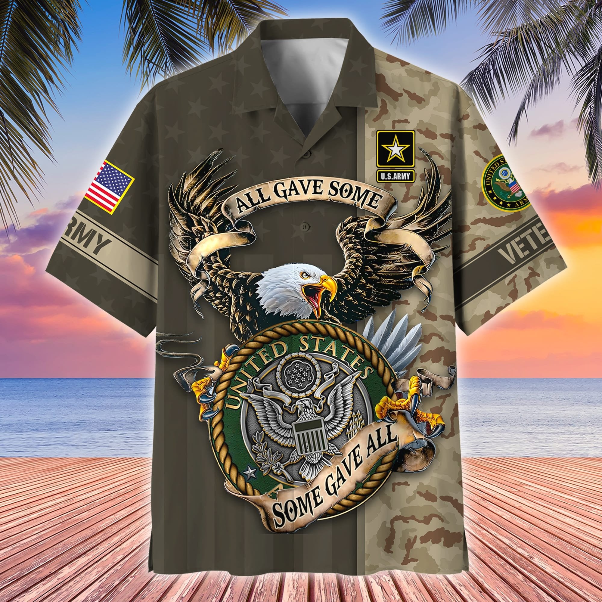 Premium All Gave Some Some Gave All US Veterans Hawaii Shirt APVC160402