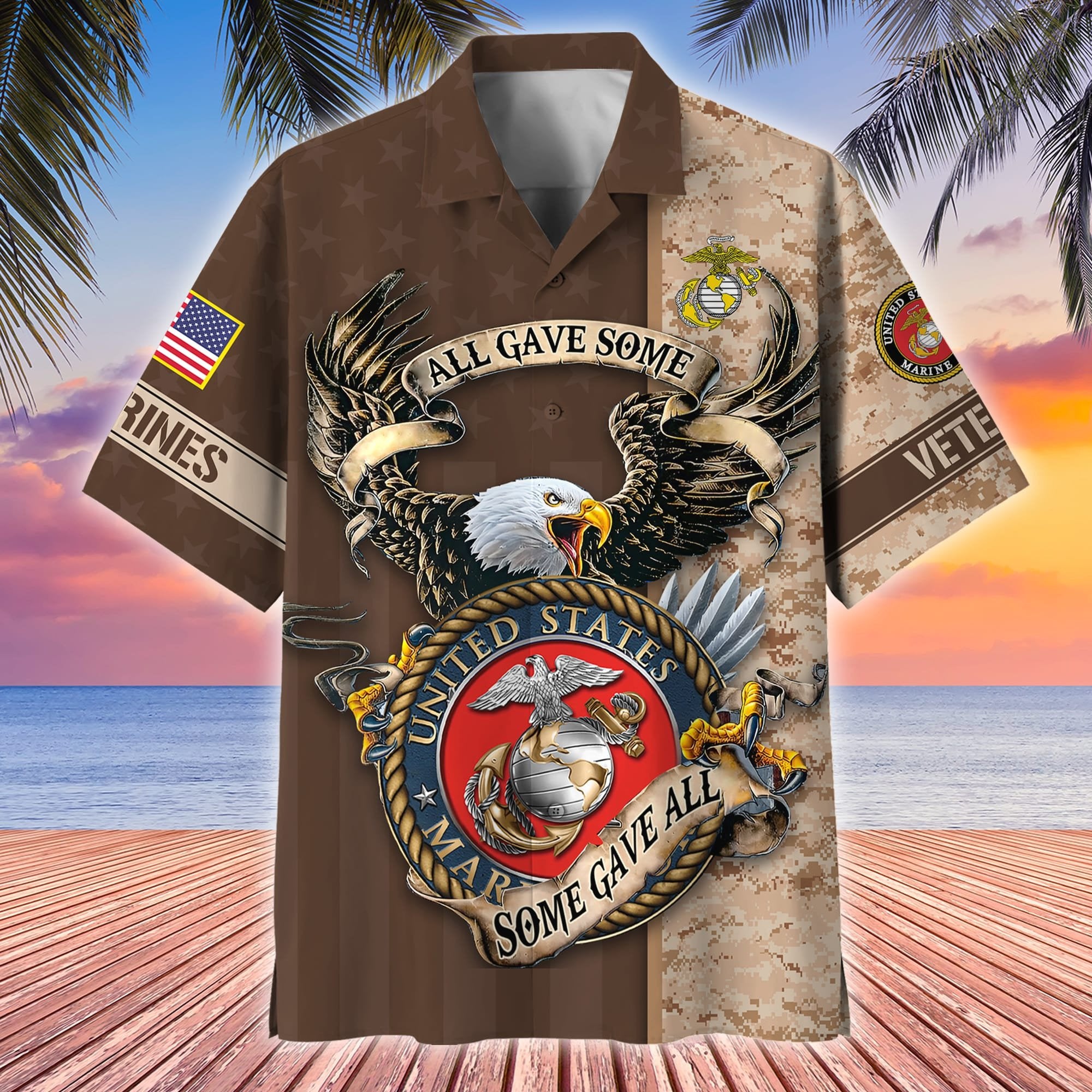 Premium All Gave Some Some Gave All US Veterans Hawaii Shirt APVC160402