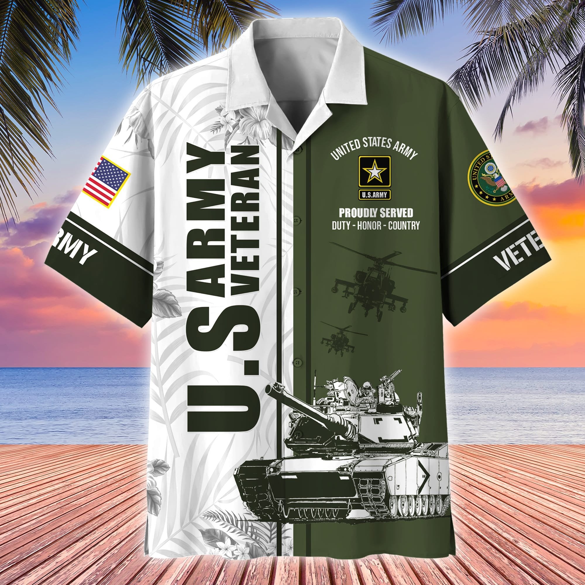 Premium Proudly Served US Veterans Hawaii Shirt APVC160401