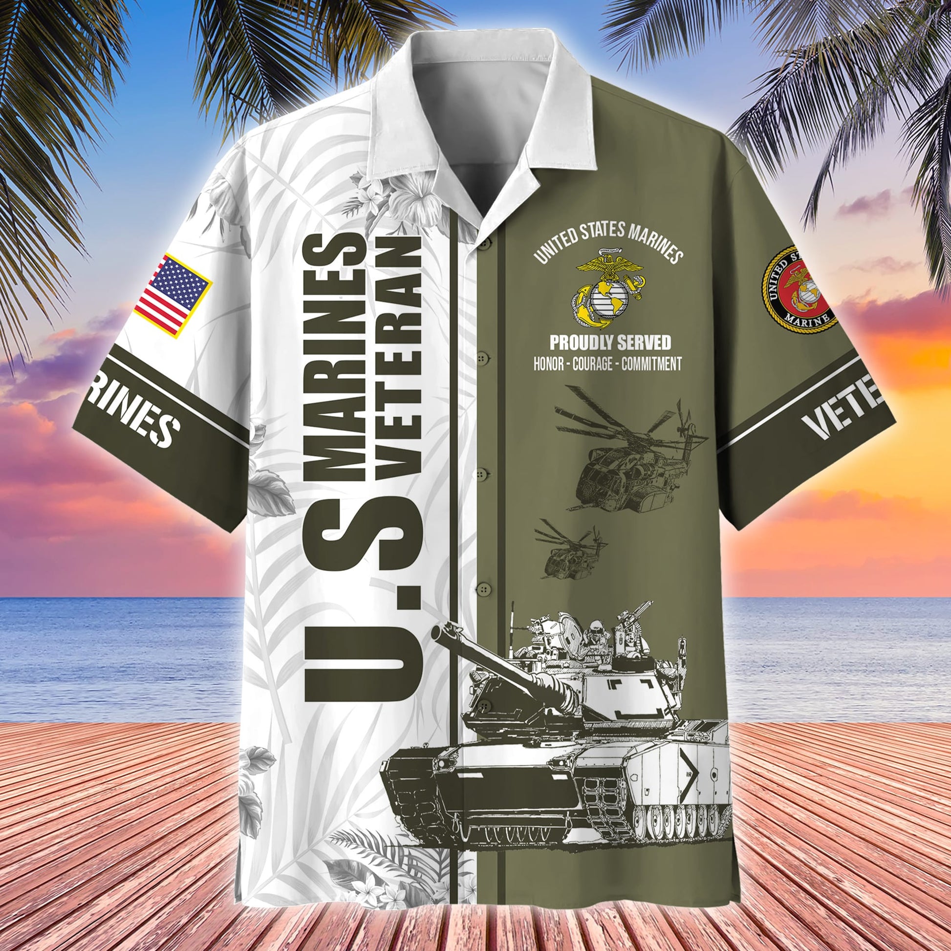 Premium Proudly Served US Veterans Hawaii Shirt APVC160401