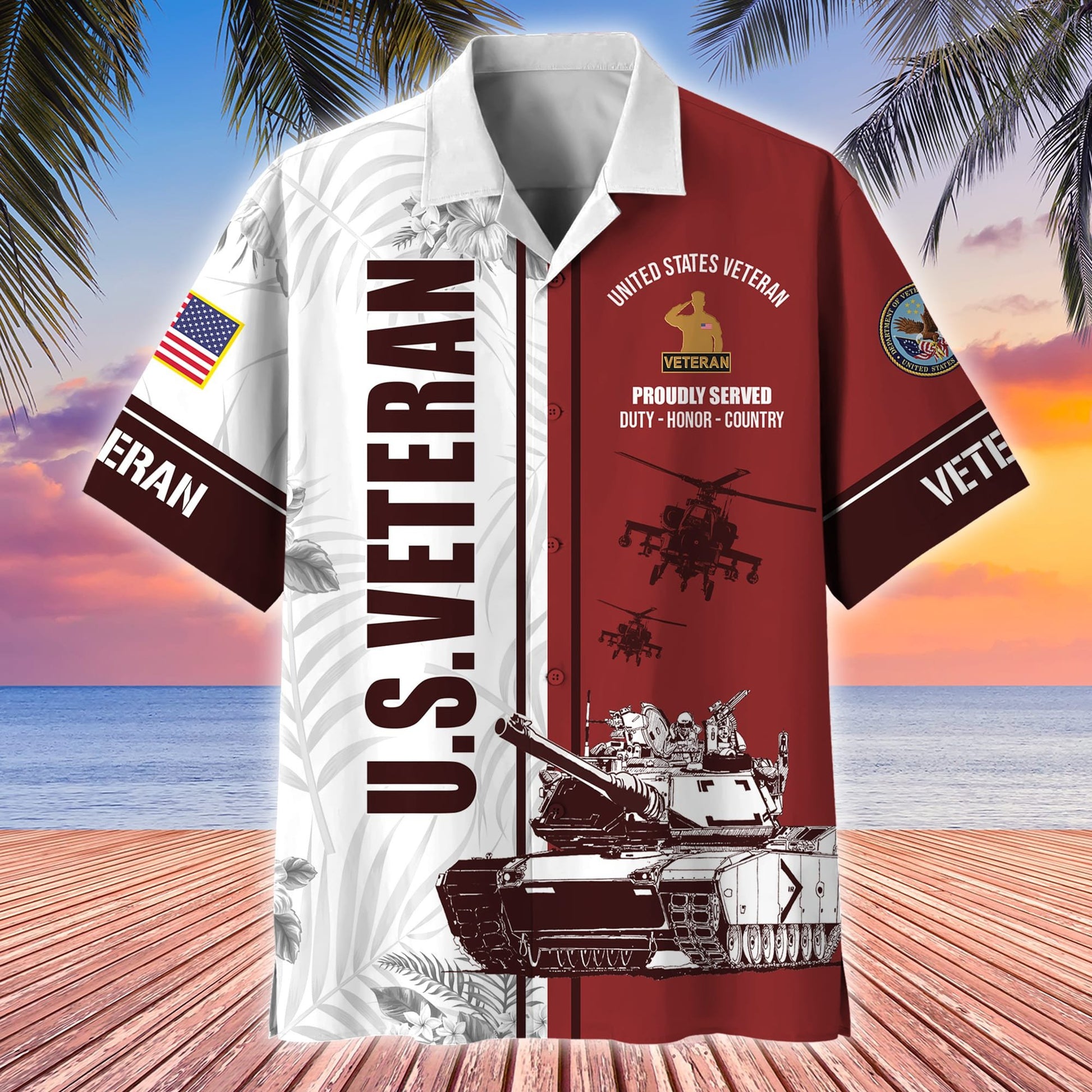 Premium Proudly Served US Veterans Hawaii Shirt APVC160401