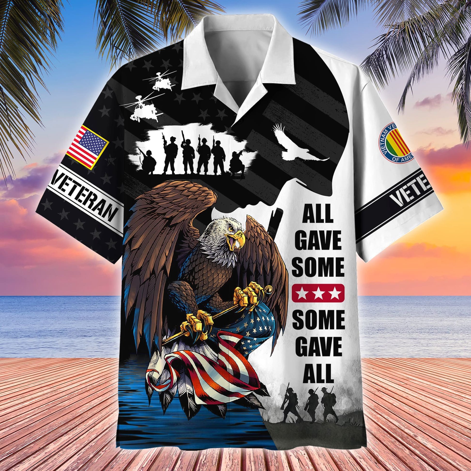 Premium All Gave Some Some Gave All US Veterans Hawaii Shirt APVC230401