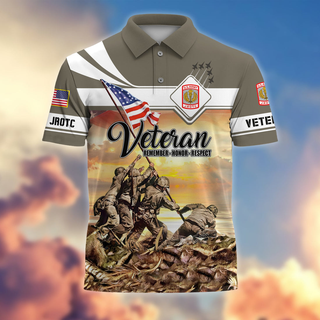 Premium Army JROTC Polo Shirt APVC250410