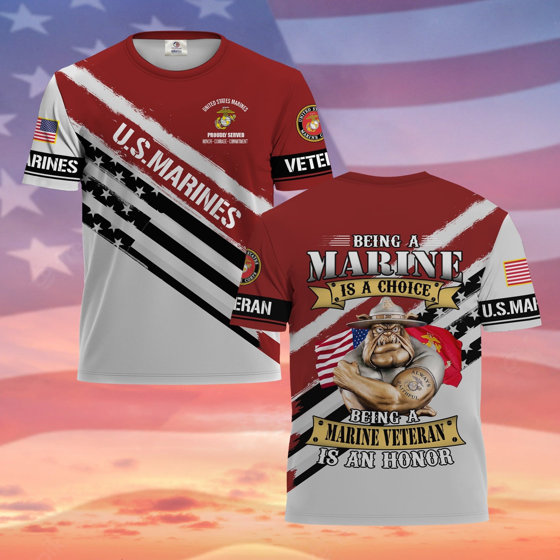 Premium Being A Soldier Is An Honor US Veterans T-Shirt APVC260401