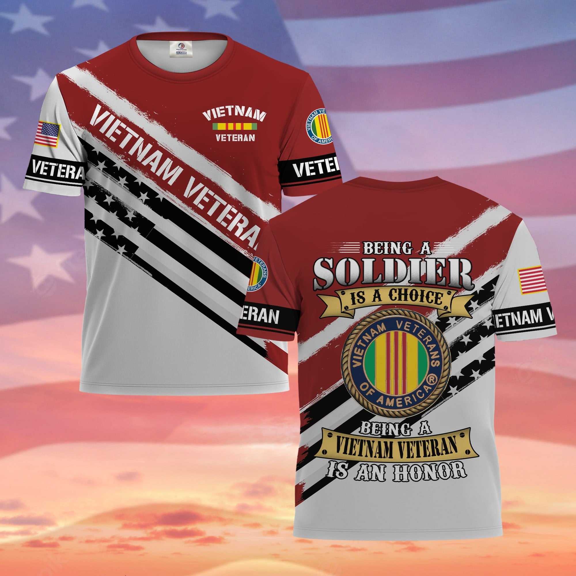 Premium Being A Soldier Is An Honor US Veterans T-Shirt APVC260401
