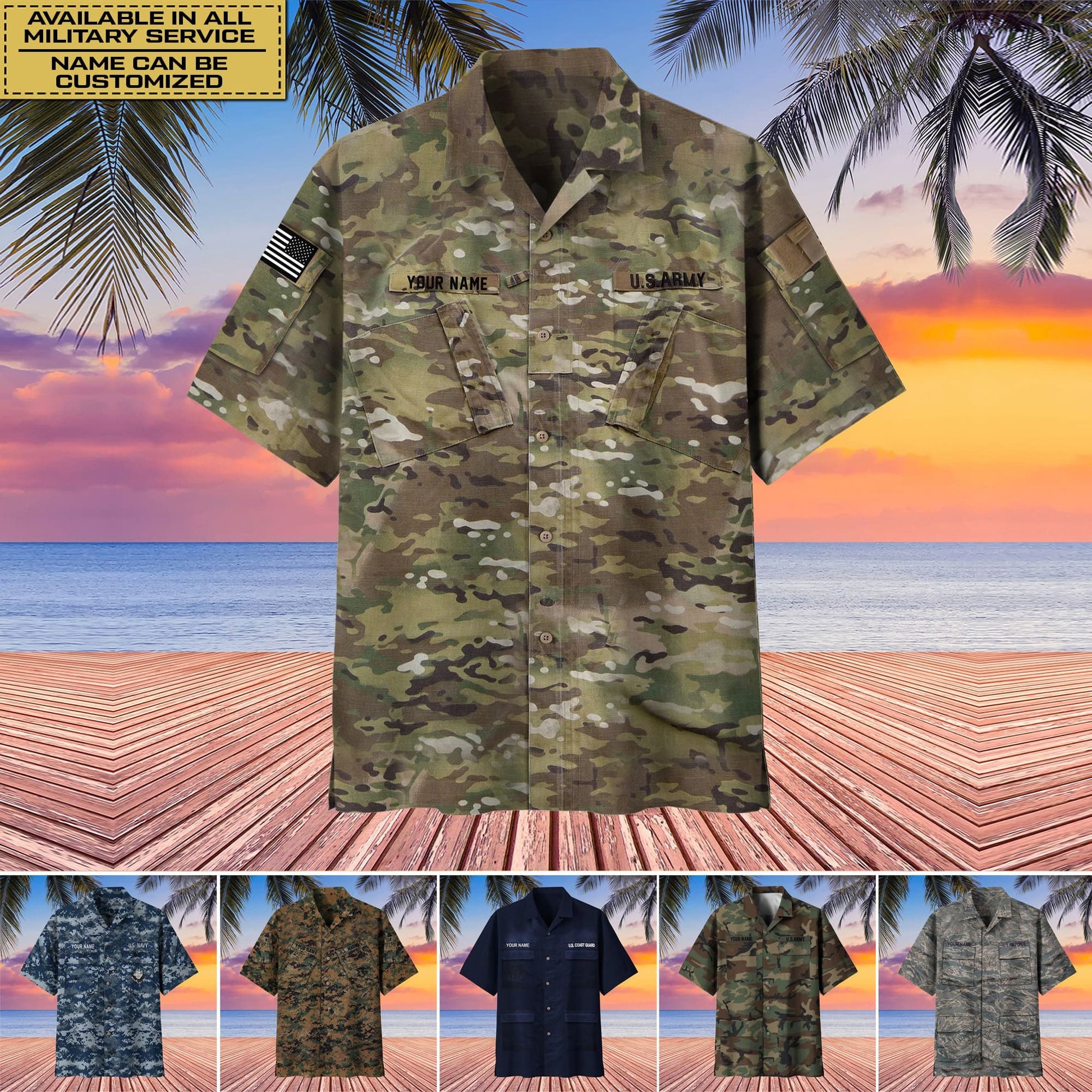 Premium Personalized US Veterans Hawaii Shirt PVC230501