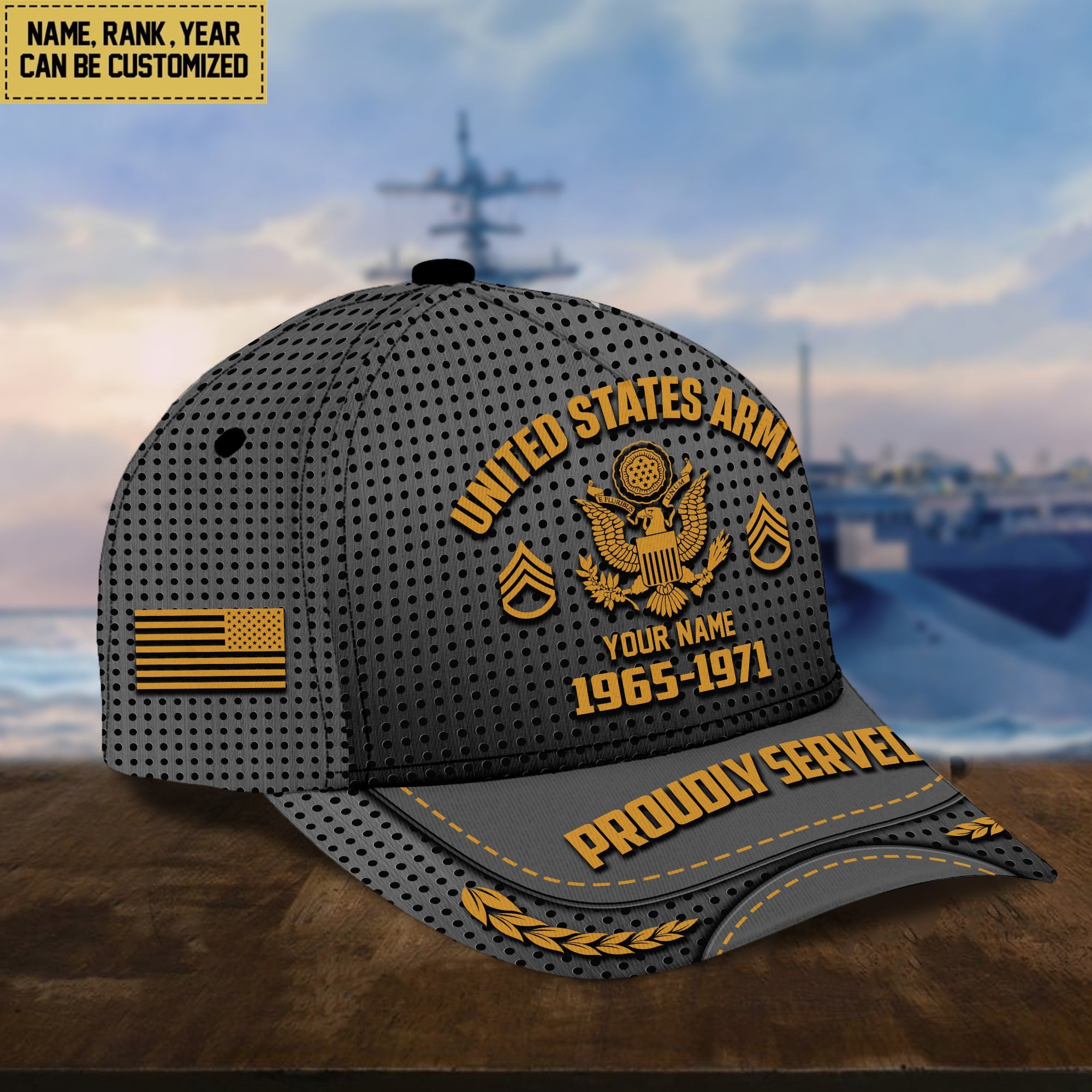 US Army Veterans Personalized Baseball Cap, Gift For Veterans Day, Father's Day, Memorial Day VPVC000201