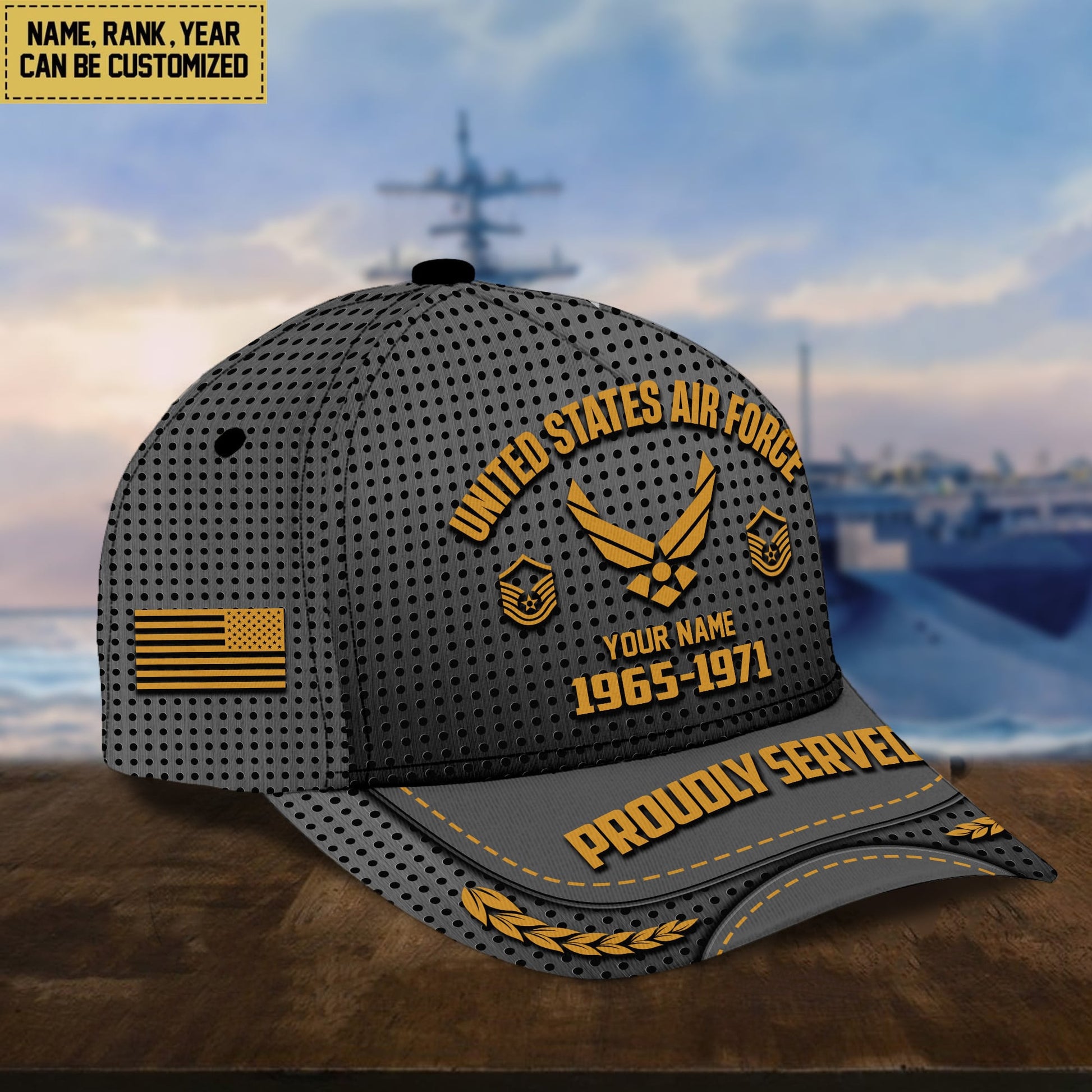 USAF Veterans Personalized Baseball Cap, Gift For Veterans Day, Father's Day, Memorial Day VPVC000204