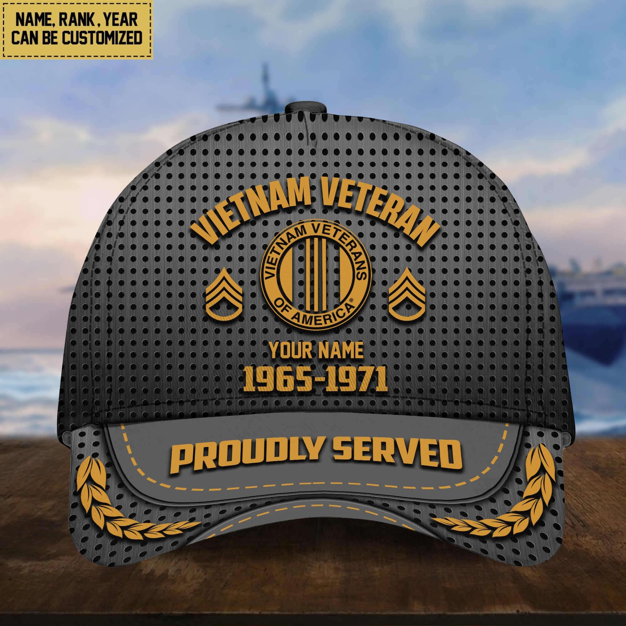 Vietnam Veteran Personalized Baseball Cap, Gift For Veterans Day, Father's Day, Memorial Day VPVC000206