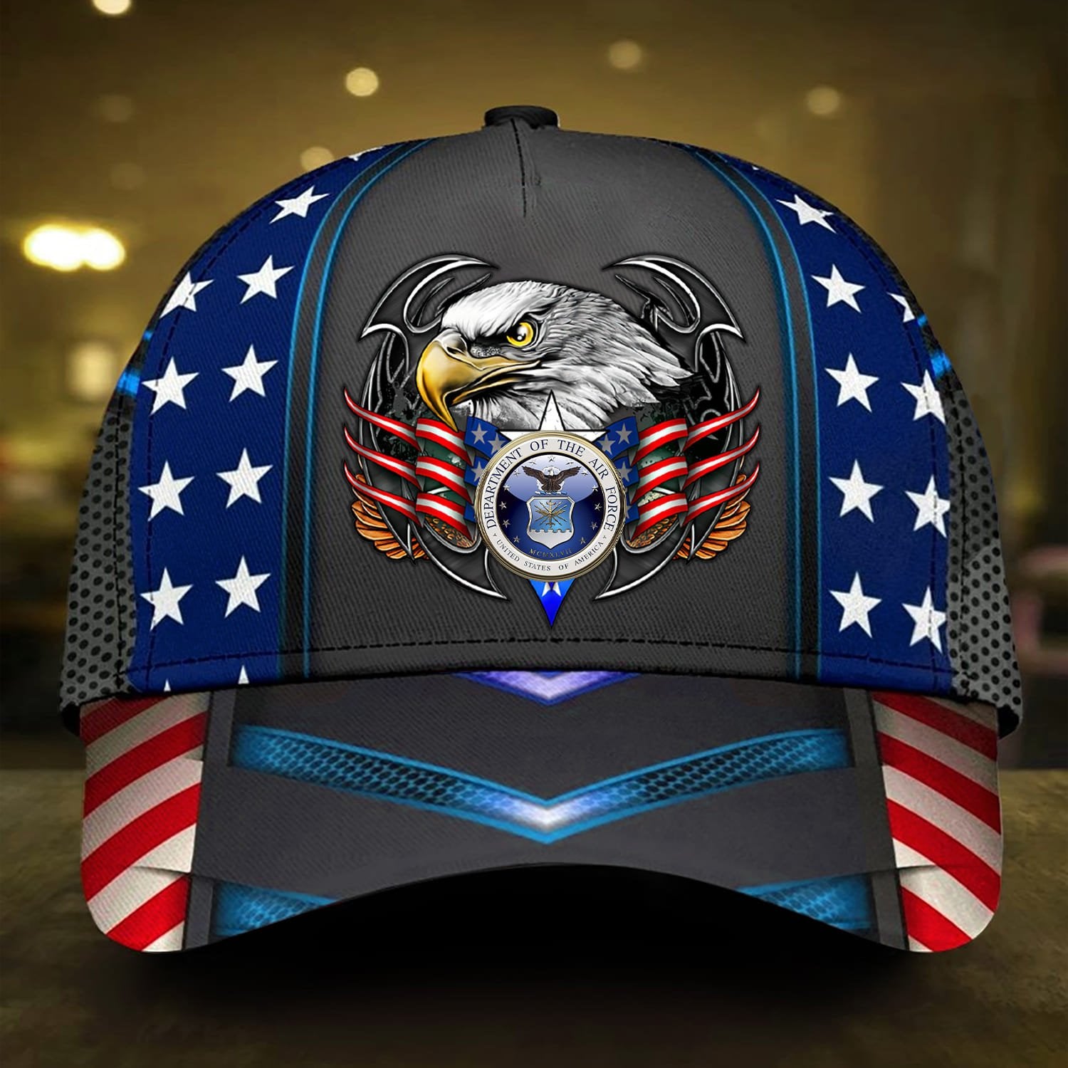 Premium U.S Multiple Service Veteran 3D Cap PVC080304