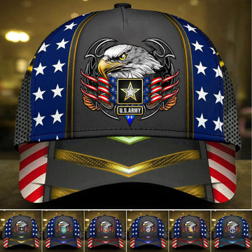 Premium U.S Multiple Service Veteran 3D Cap PVC080304