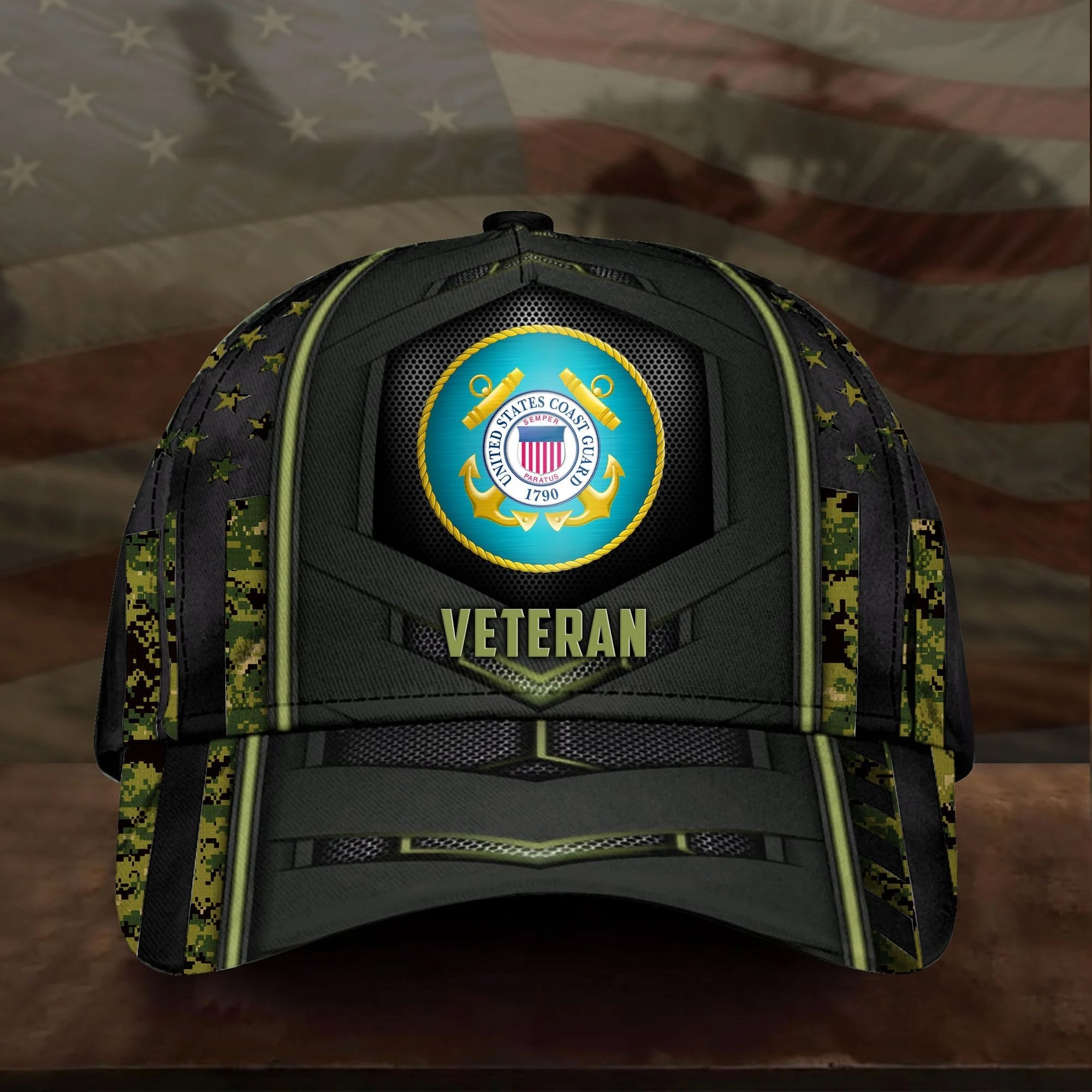 Premium US Veteran 3D Cap PVC080402