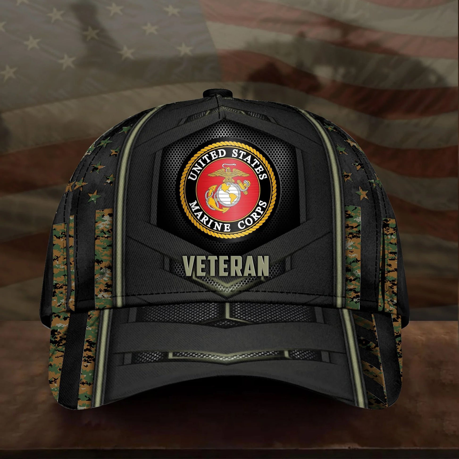 Premium US Veteran 3D Cap PVC080402
