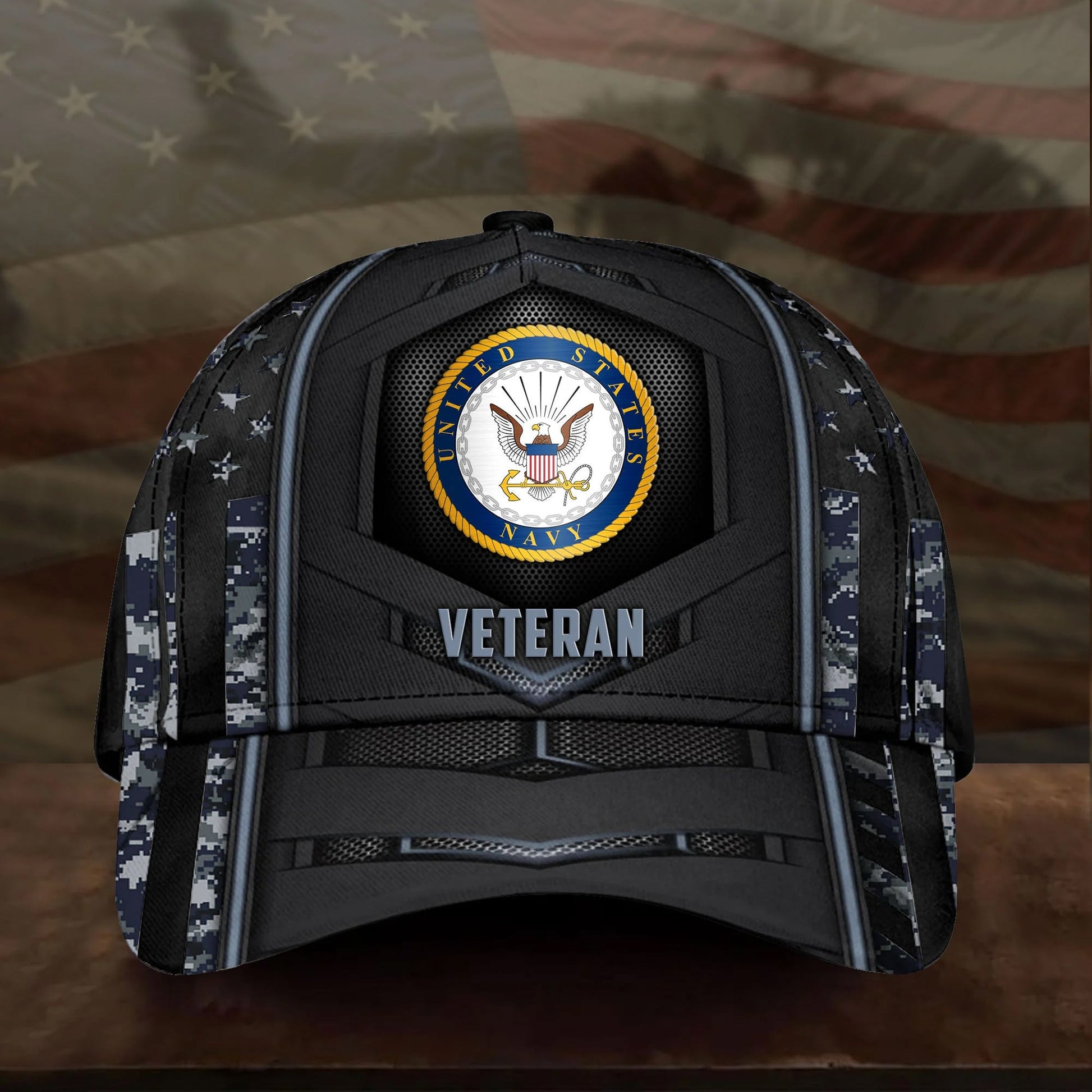 Premium US Veteran 3D Cap PVC080402