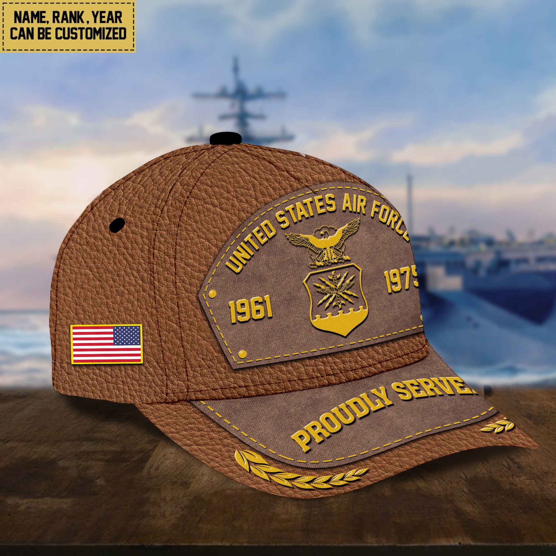 Customized USAF Veteran Cap, Gift For Veterans Day, Father's Day, Memorial Day VPVC000404