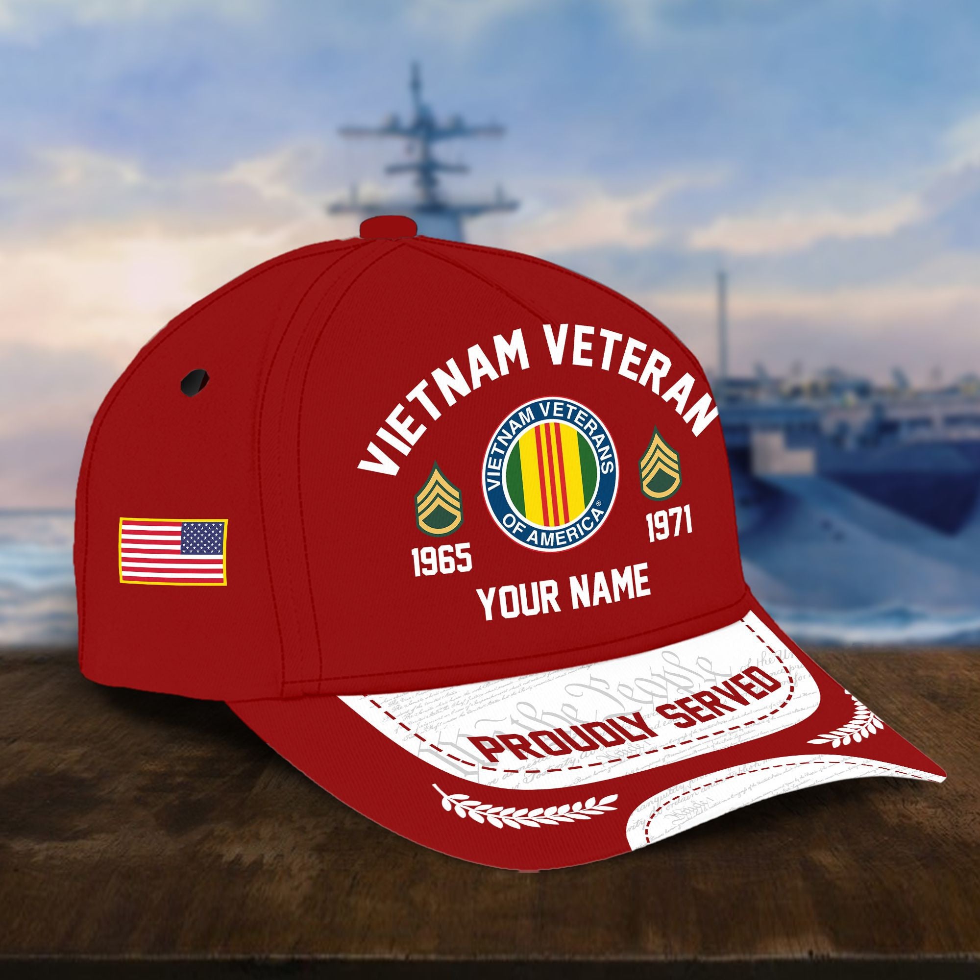 Vietnam Veteran Custom Hat - Military Honor Cap VPVC001406