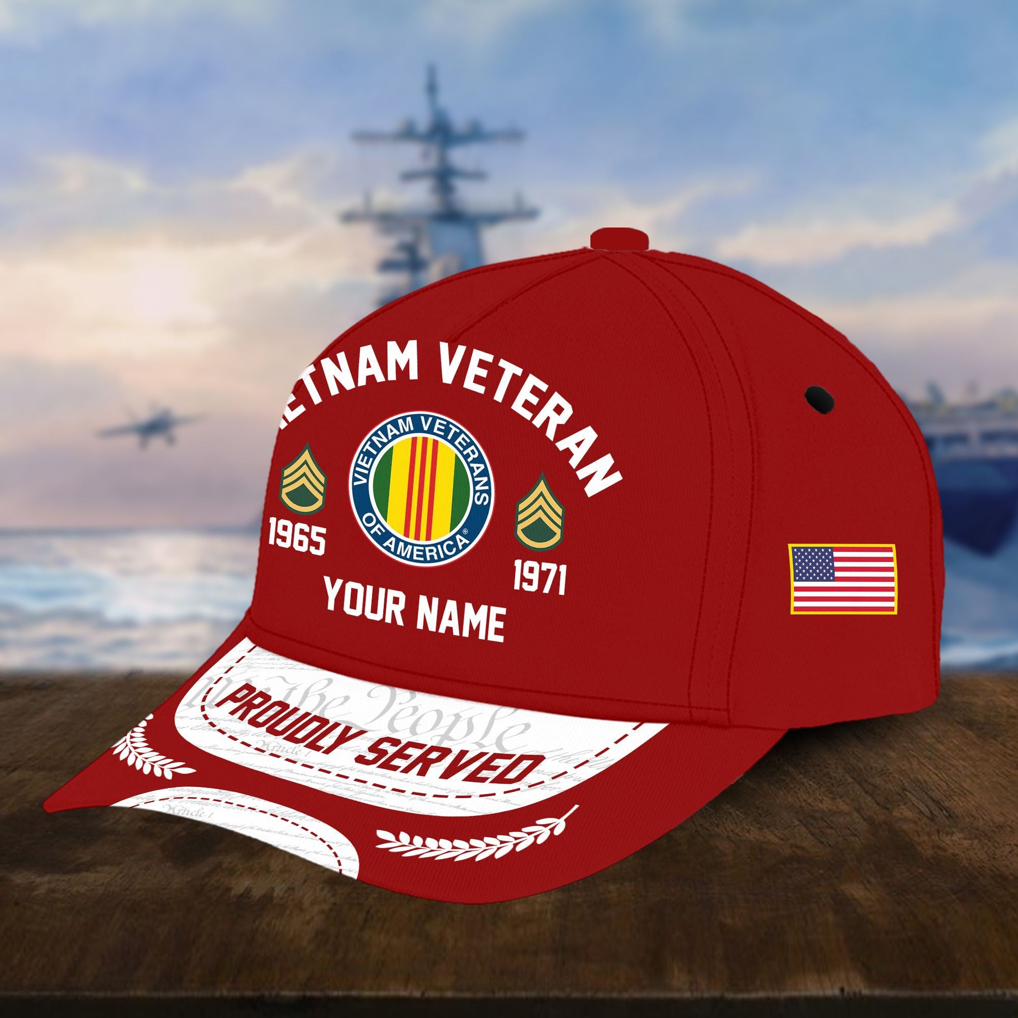 Vietnam Veteran Custom Hat - Military Honor Cap VPVC001406