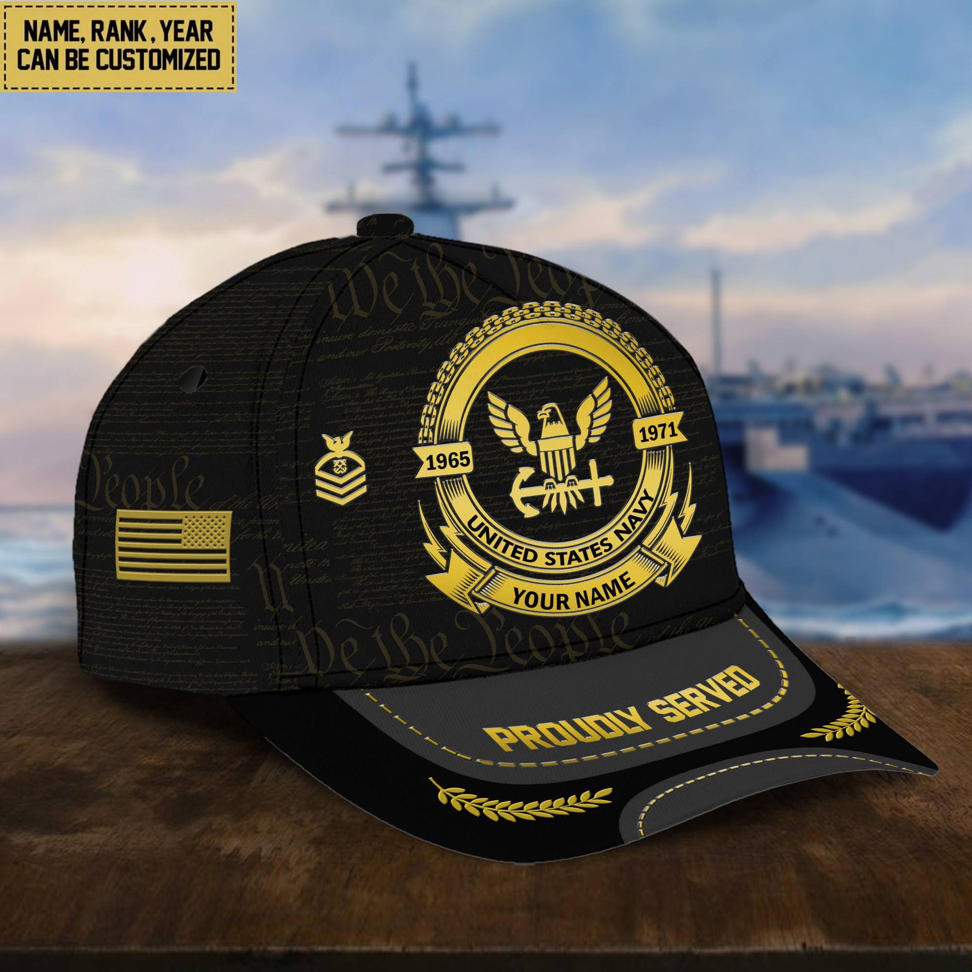 US Navy Veteran Hat - Military Honor Navy Cap VPVC001702