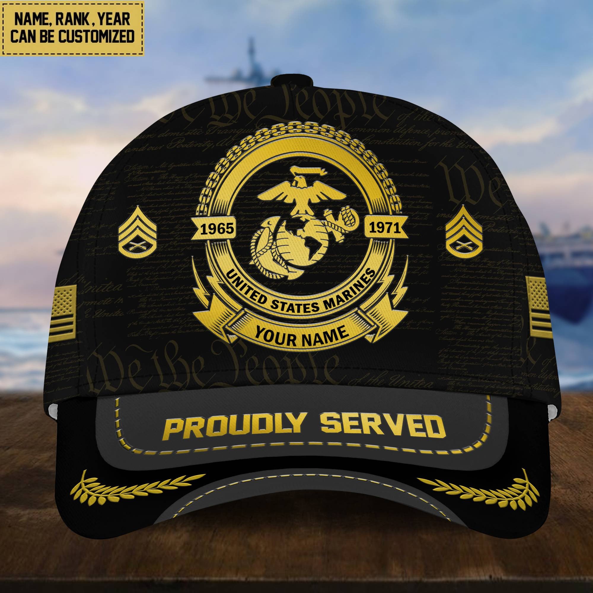 USMC Veteran Hat - Military Honor Marine Cap VPVC001703