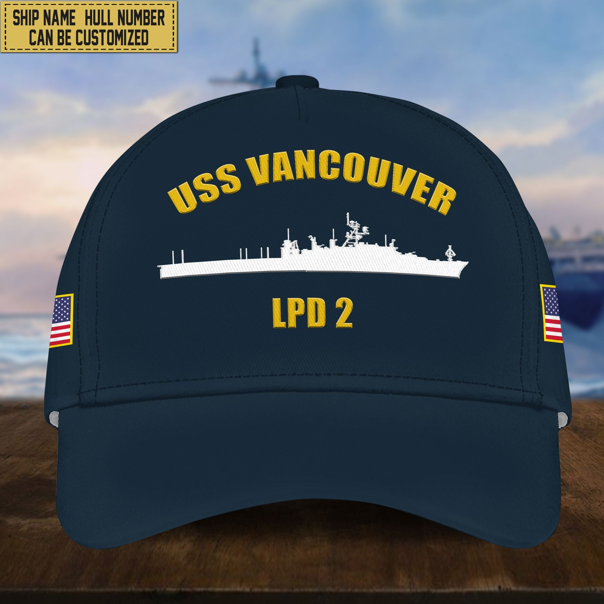 Custom Us Navy Ships Classic Baseball Cap VPVC0016