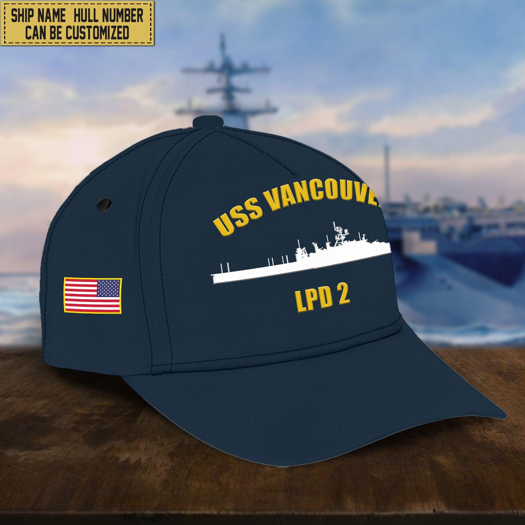 Custom Us Navy Ships Classic Baseball Cap VPVC0016