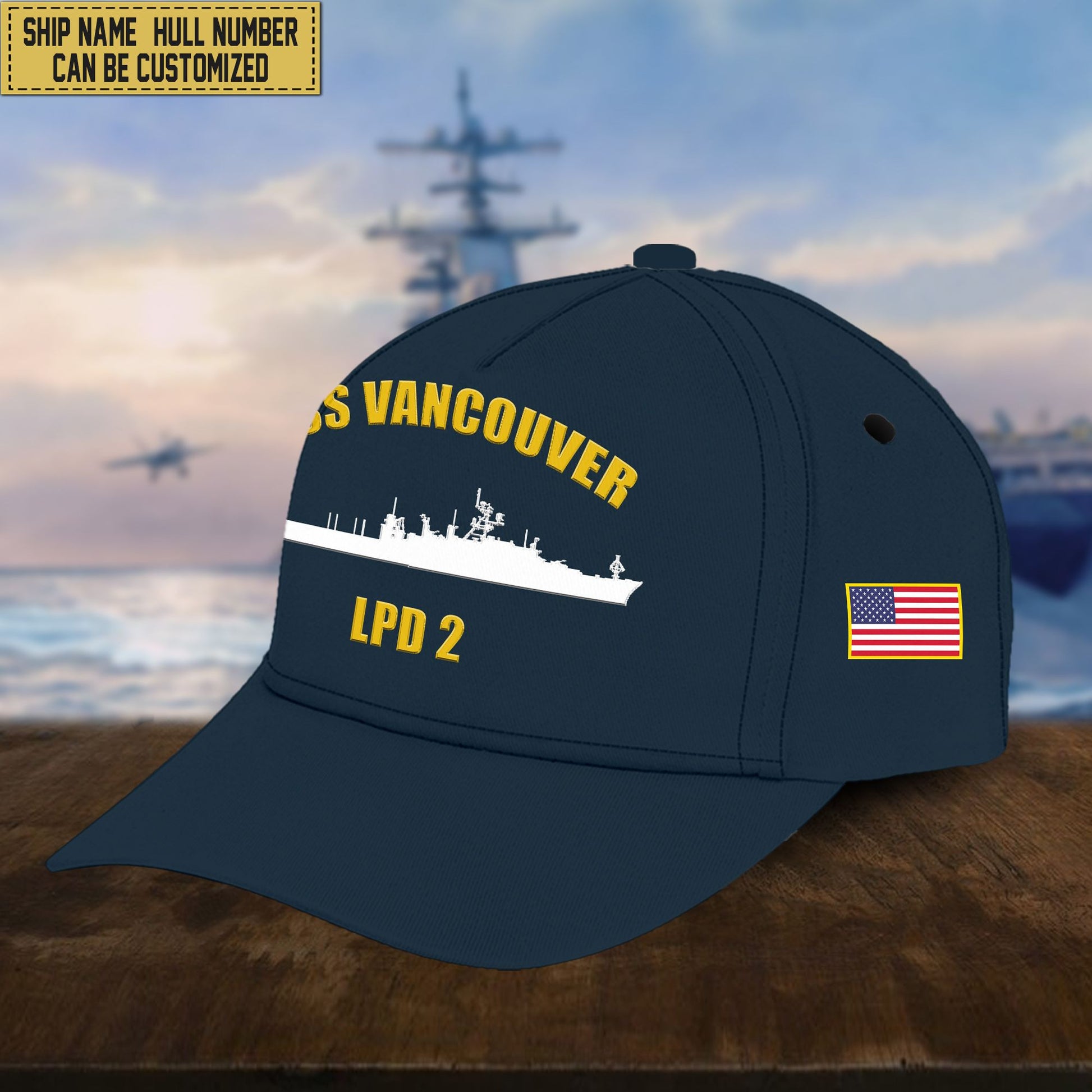 Custom Us Navy Ships Classic Baseball Cap VPVC0016