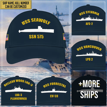 Custom Us Navy Ships Classic Baseball Cap VPVC0016