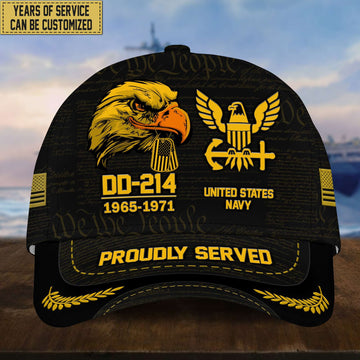 Customized US Navy Veteran Hat – Print Cap Personalized VPVC001902