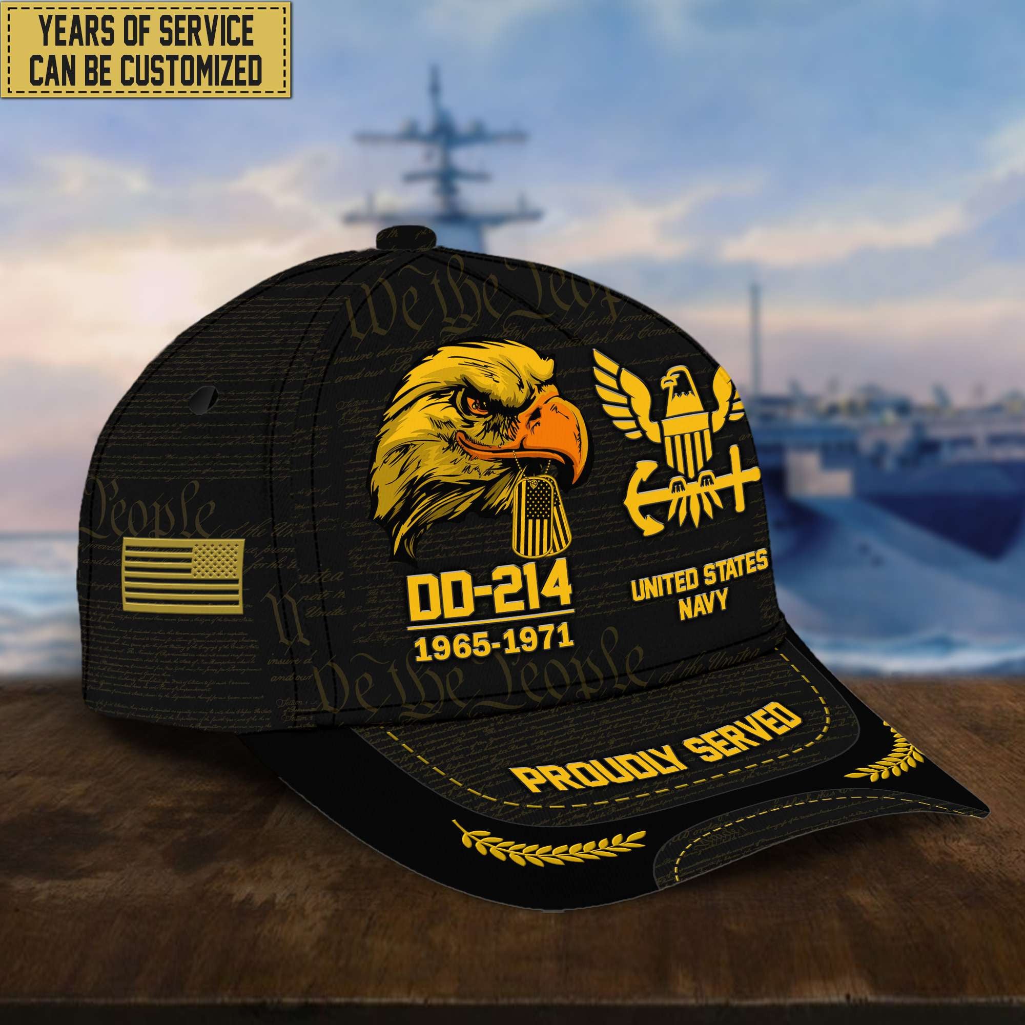 Customized US Navy Veteran Hat – Print Cap Personalized VPVC001902