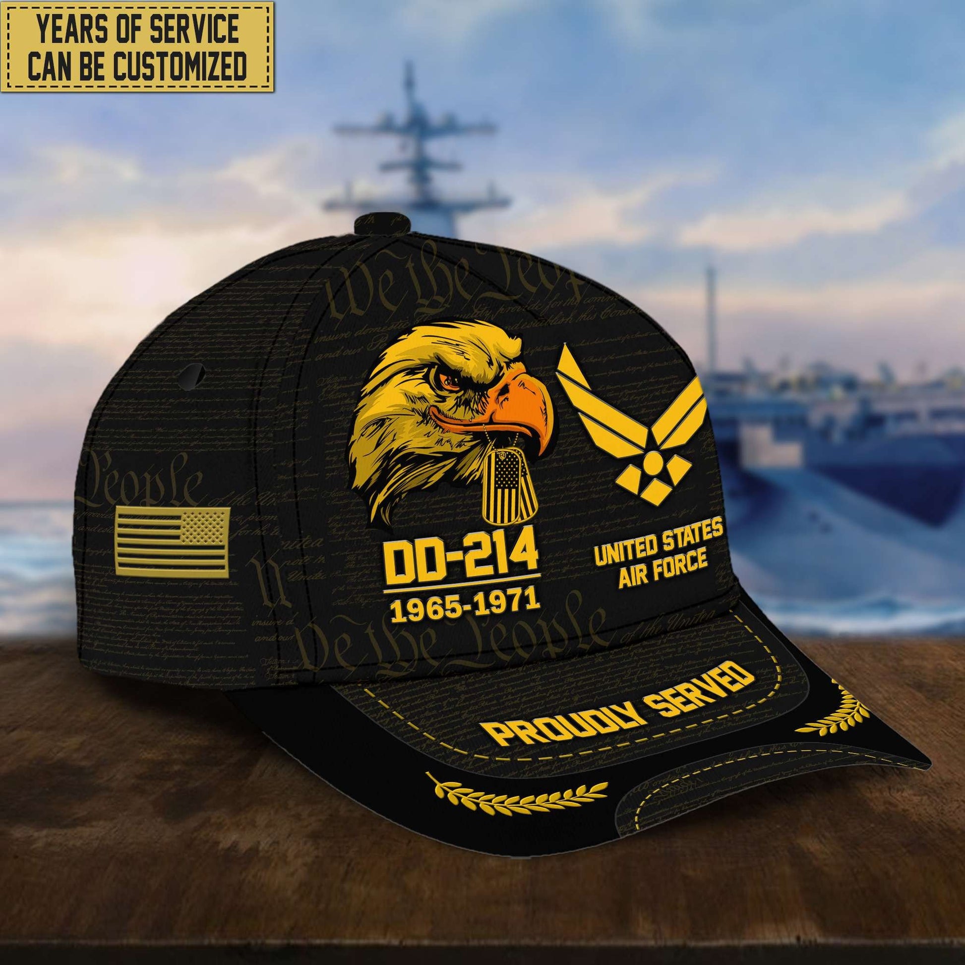 Customized USAF Veteran Hat – Print Cap Personalized VPVC001904