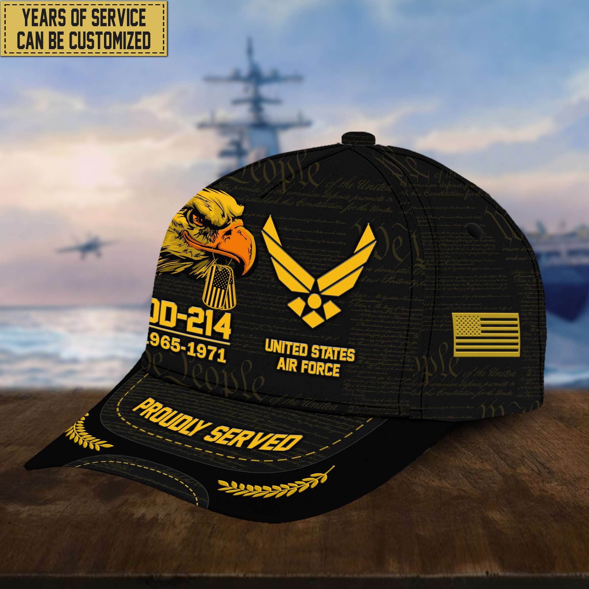 Customized USAF Veteran Hat – Print Cap Personalized VPVC001904