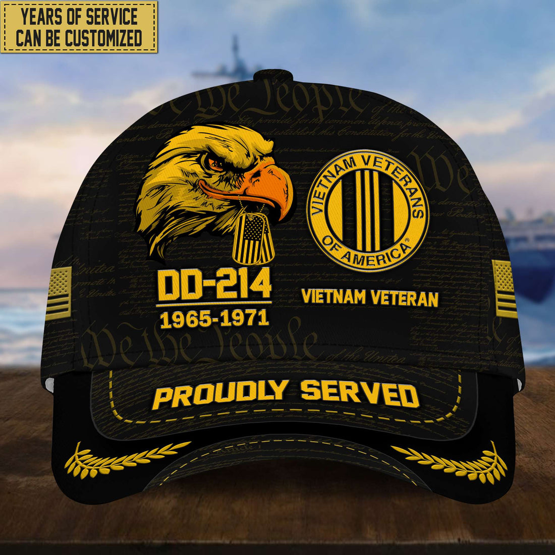 Customized Vietnam Veteran Hat – Print Cap Personalized VPVC001906