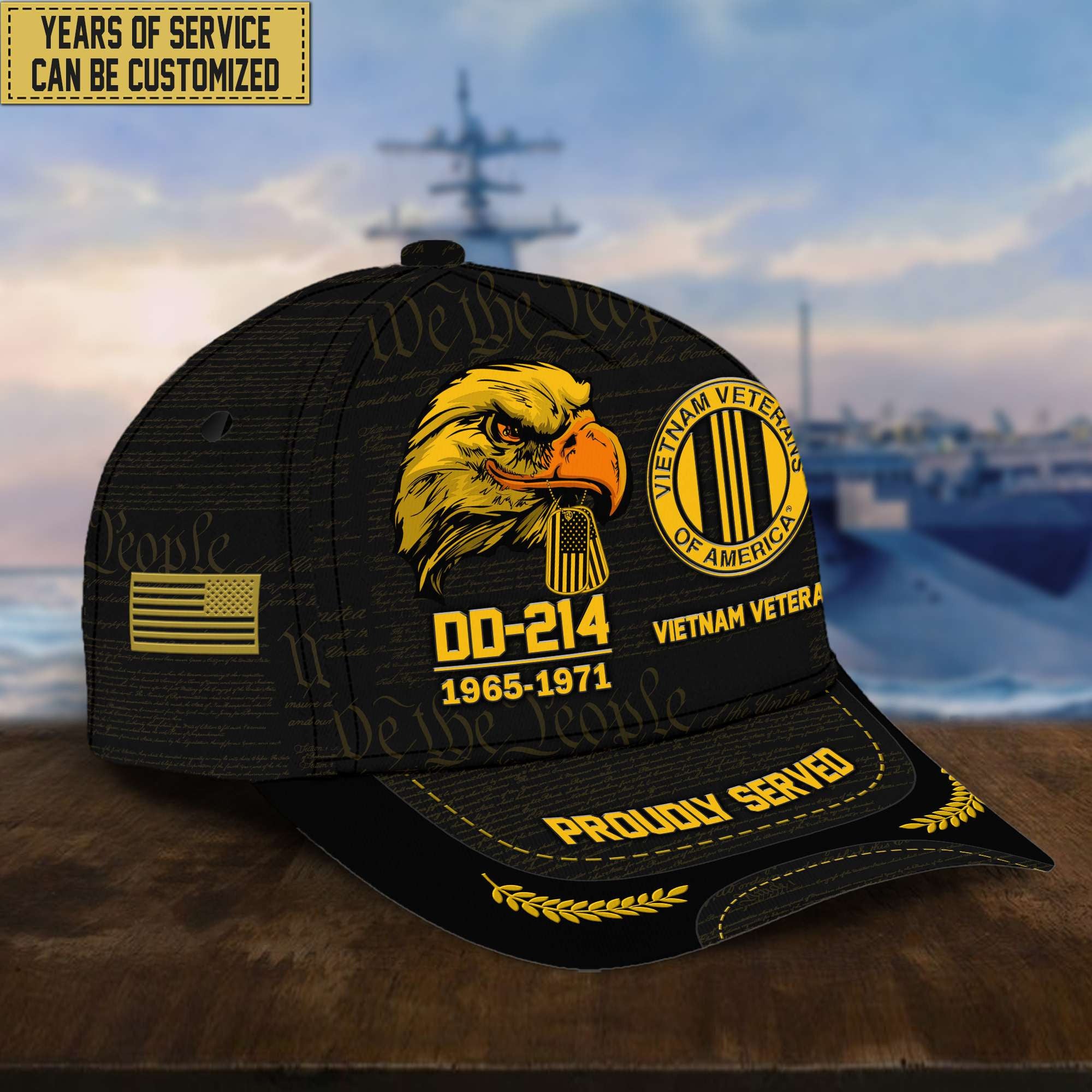 Customized Vietnam Veteran Hat – Print Cap Personalized VPVC001906