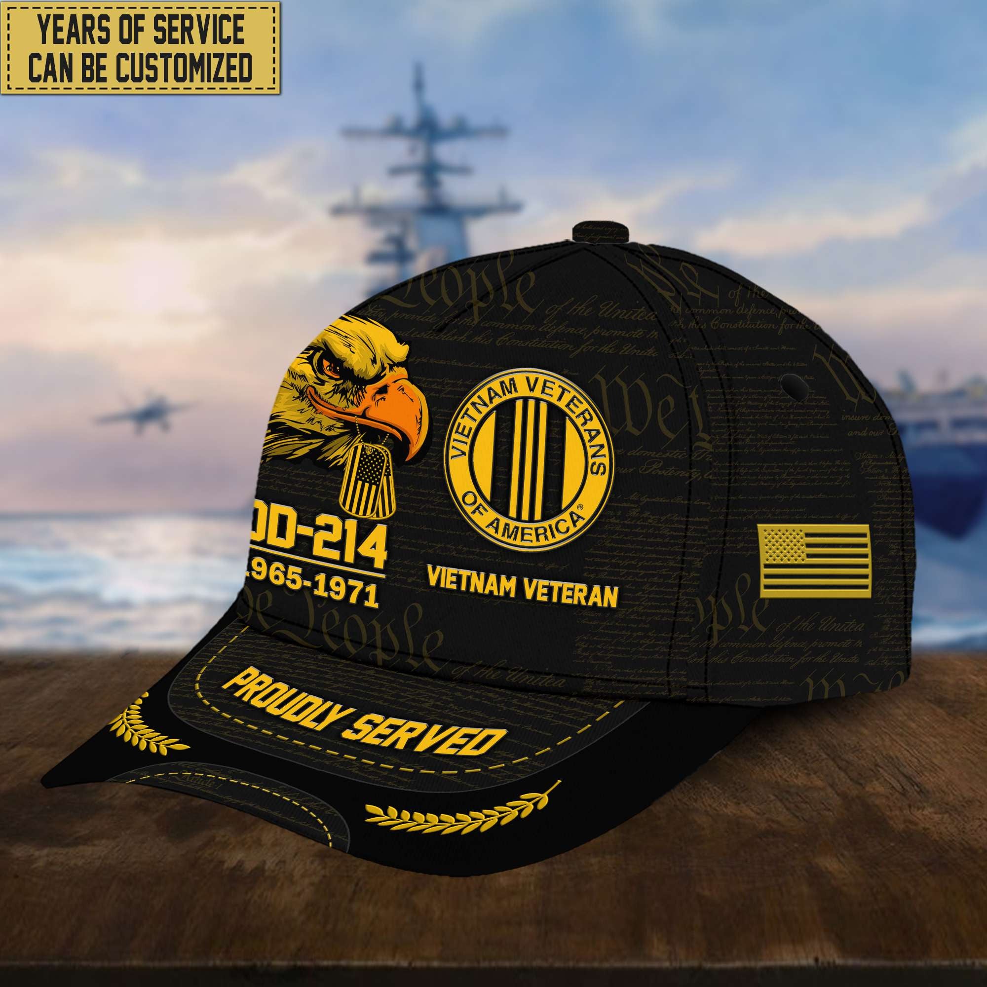 Customized Vietnam Veteran Hat – Print Cap Personalized VPVC001906