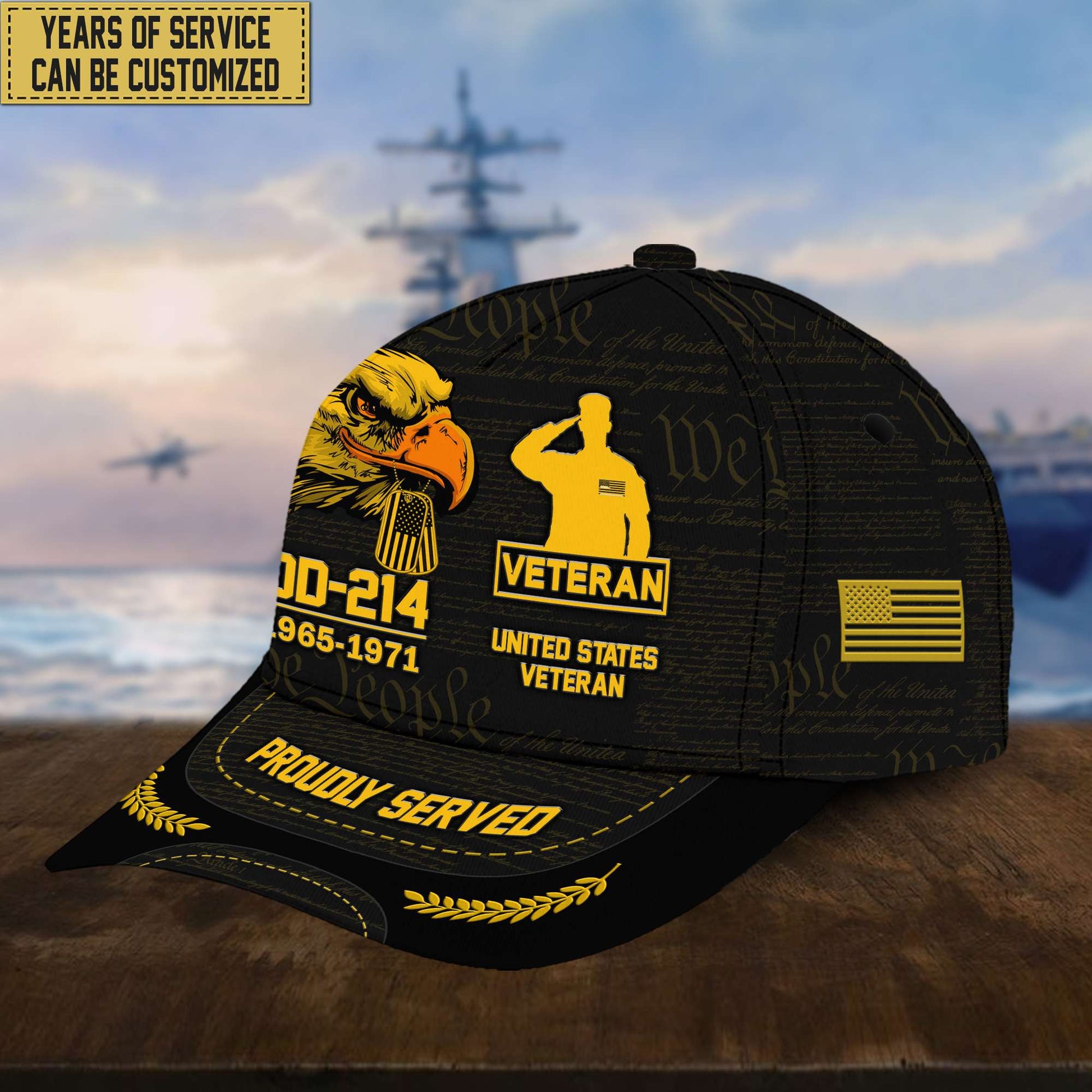 Customized US Veteran Hat – Print Cap Personalized VPVC001907