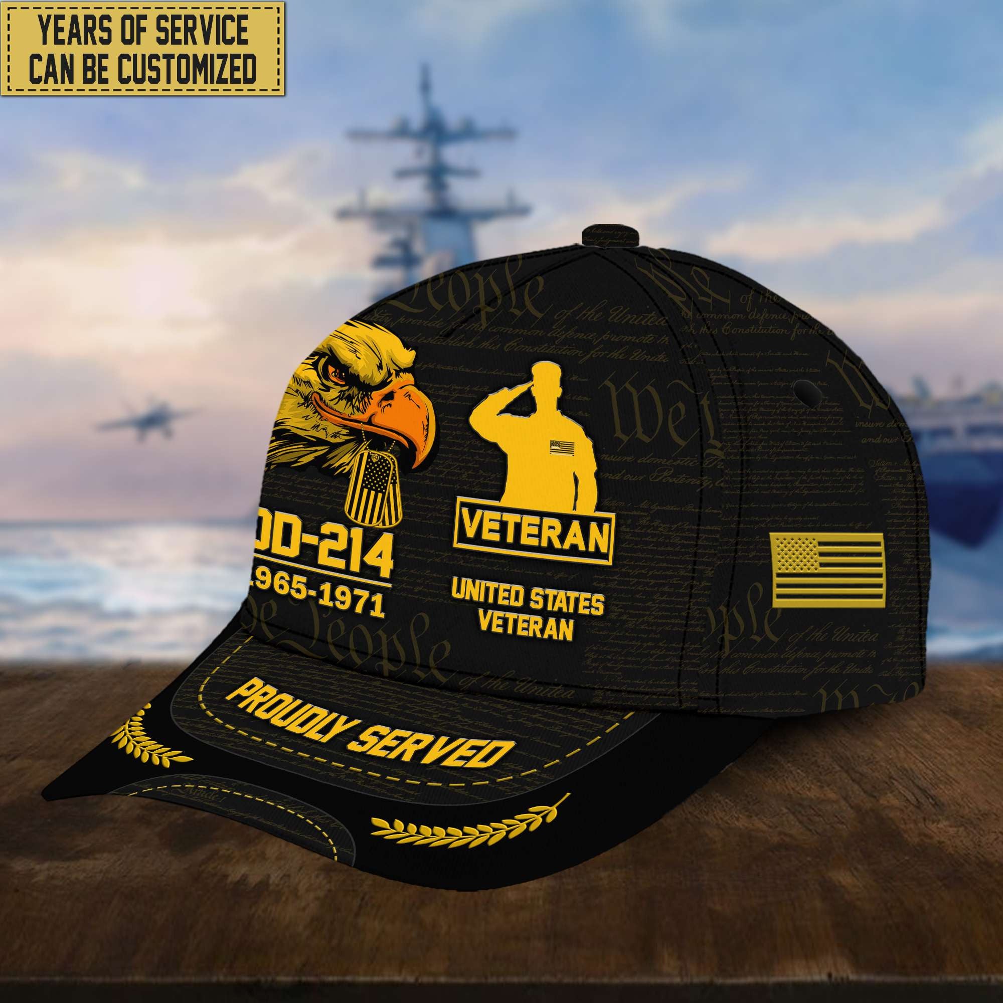 Customized US Veteran Hat – Print Cap Personalized VPVC001907