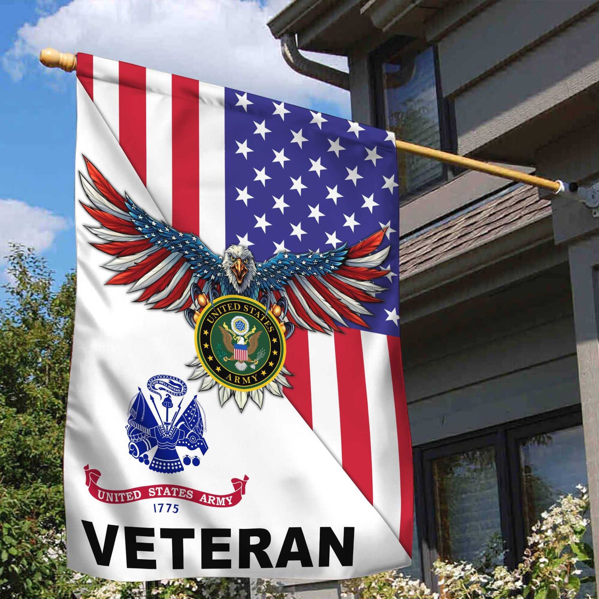 US Army Veteran Garden Flag – House Flag VPVC100201