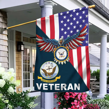 US Navy Veteran Garden Flag – House Flag VPVC100202