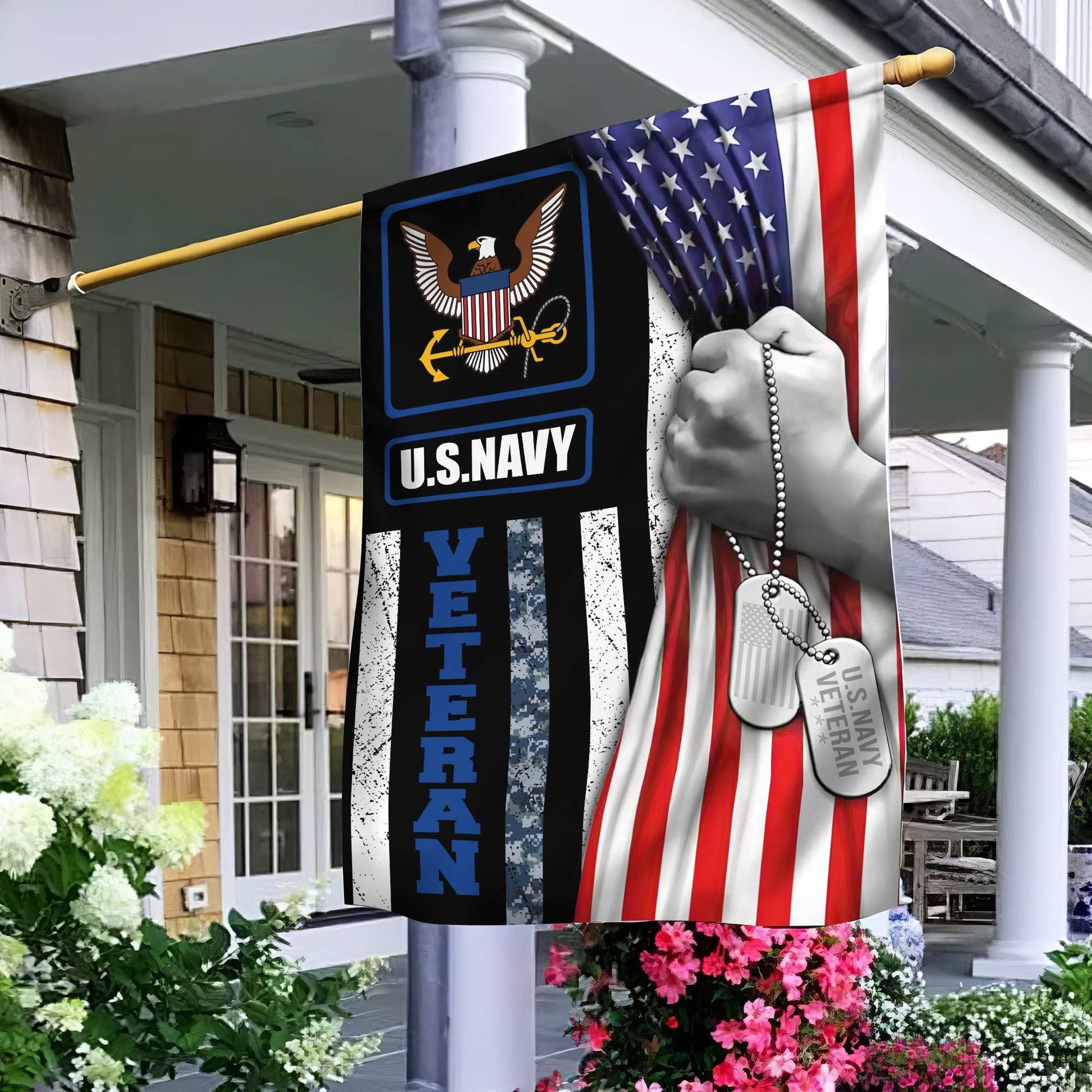 US Navy Veteran Garden Flag – House Flag VPVC100302