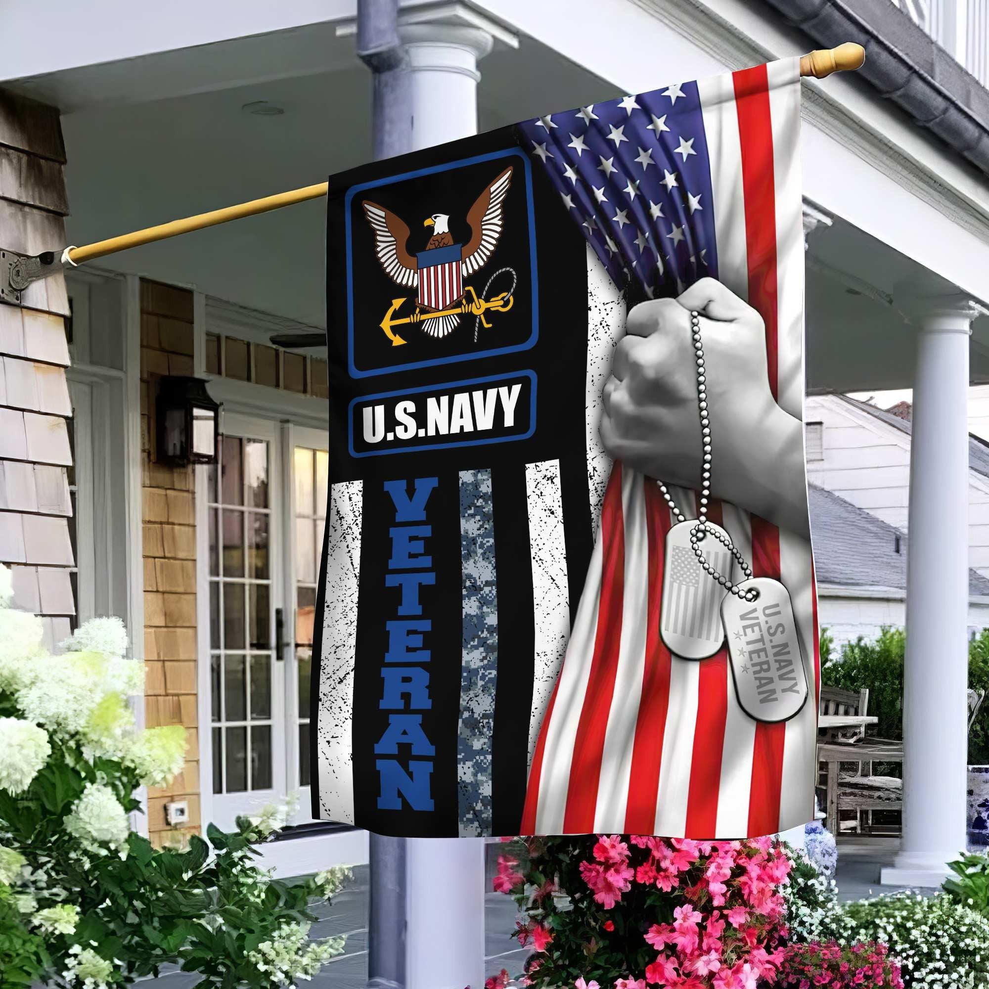 US Navy Veteran Garden Flag – House Flag VPVC100302