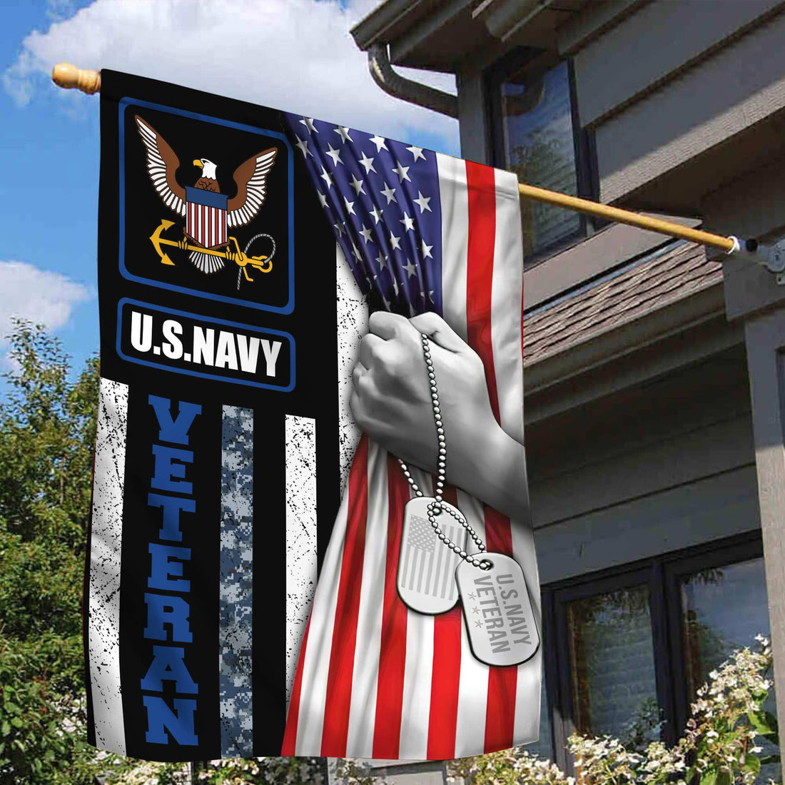 US Navy Veteran Garden Flag – House Flag VPVC100302