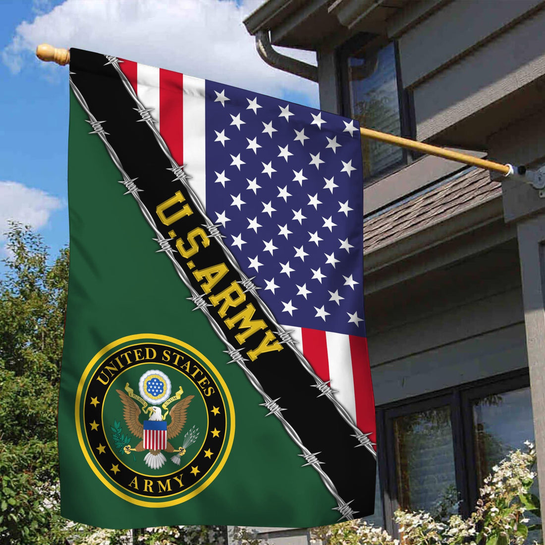 US Army Garden Flag - House Flag, Gift For Veterans Day, Father's Day, Memorial Day VPVC100501