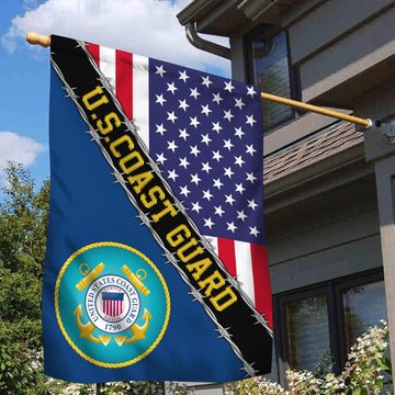 USCG Garden Flag - House Flag, Gift For Veterans Day, Father's Day, Memorial Day VPVC100505