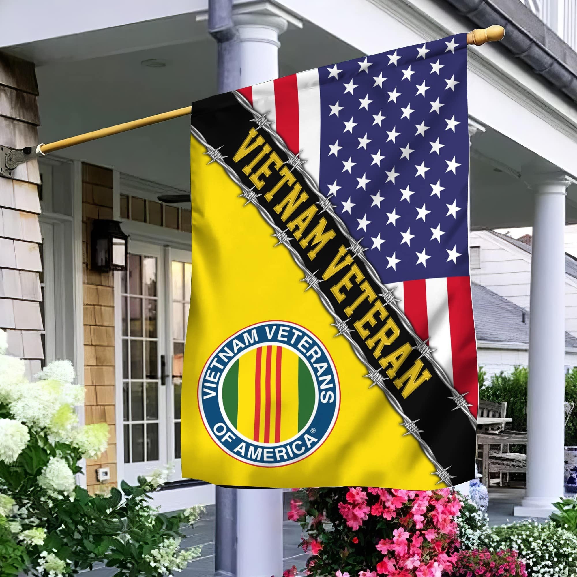Vietnam Veteran Garden Flag - House Flag, Gift For Veterans Day, Father's Day, Memorial Day VPVC100506