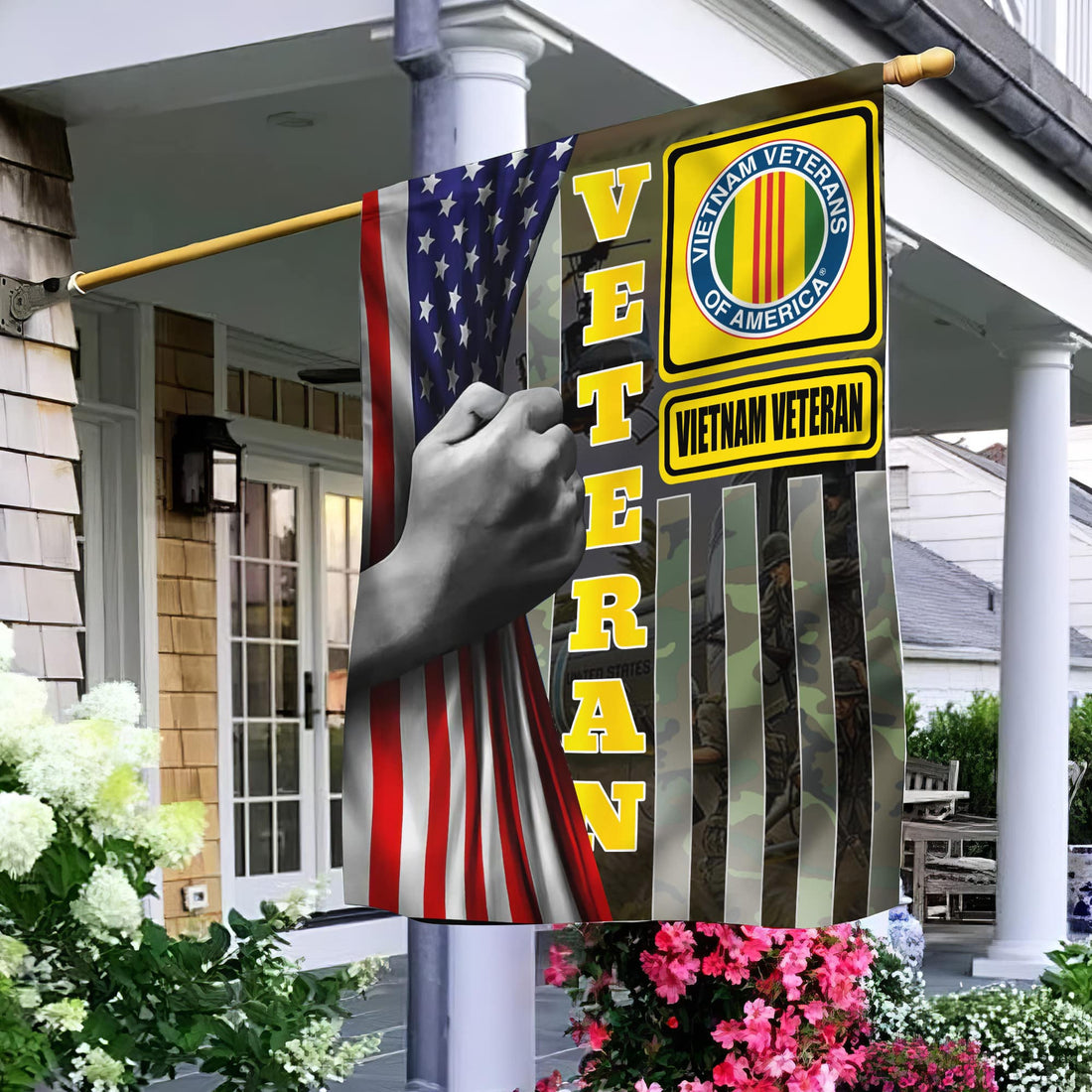 Vietnam Veteran Garden Flag - House Flag, Gift For Veterans Day, Father's Day, Memorial Day VPVC100606