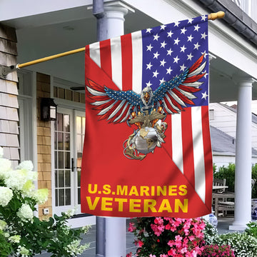 USMC Garden Flag - House Flag, Gift For Marine Veteran VPVC100703