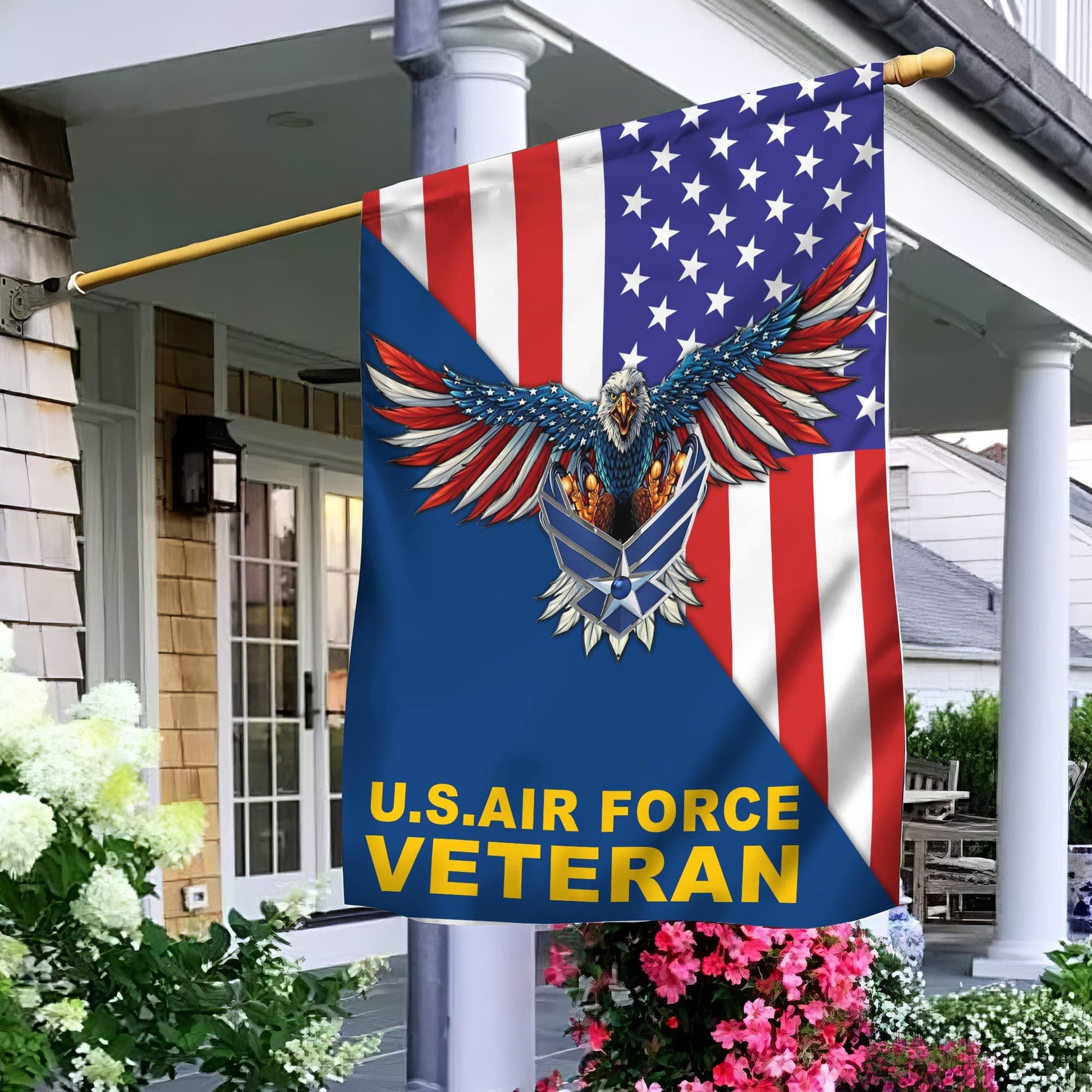 USAF Garden Flag - House Flag, Gift For Air Force Veteran VPVC100704